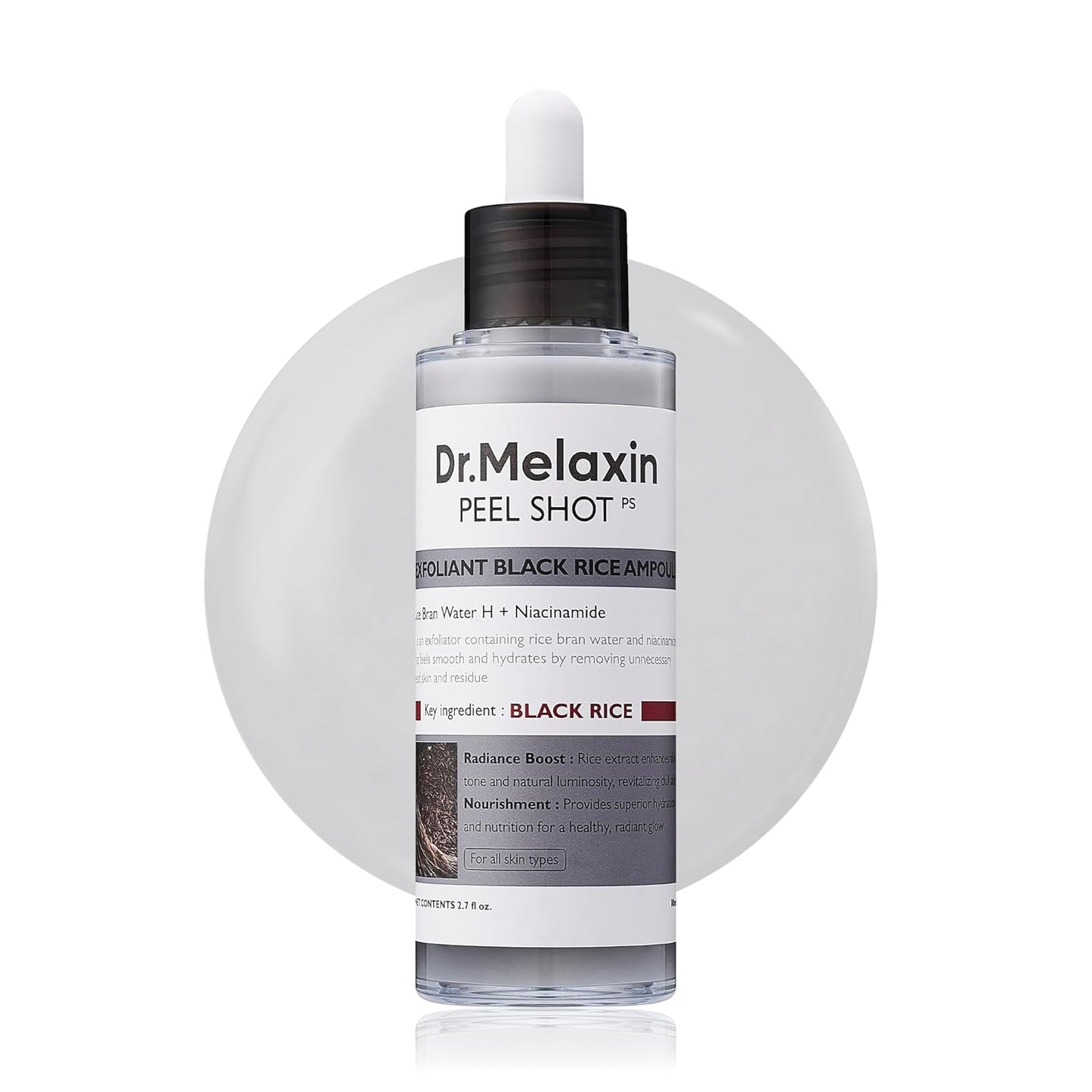 Dr.Melaxin Peel Shot - Glow Rice Peeling Ampoule, Soft Exfoliating Dead Skin Cells Remover