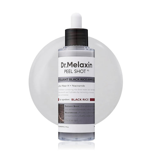 Dr.Melaxin Peel Shot - Glow Rice Peeling Ampoule, Soft Exfoliating Dead Skin Cells Remover