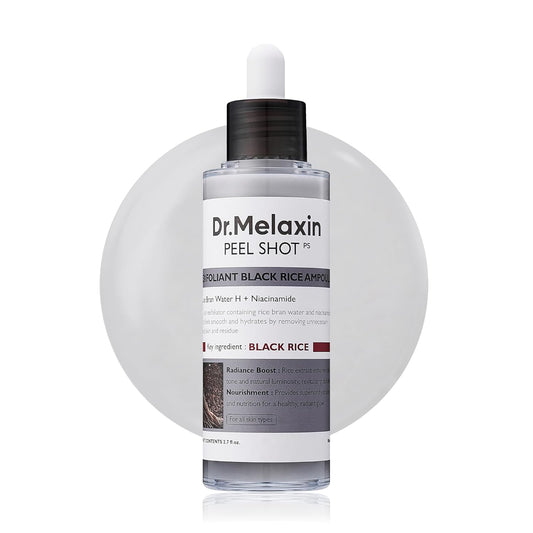 Dr.Melaxin Peel Shot - Glow Rice Peeling Ampoule, Soft Exfoliating Dead Skin Cells Remover
